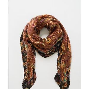 J. Jill Brown Floral Scarf